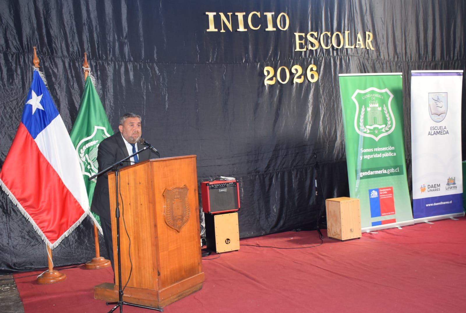 Alumnos-internos de Escuela Alameda dan inicio a nuevo año escolar